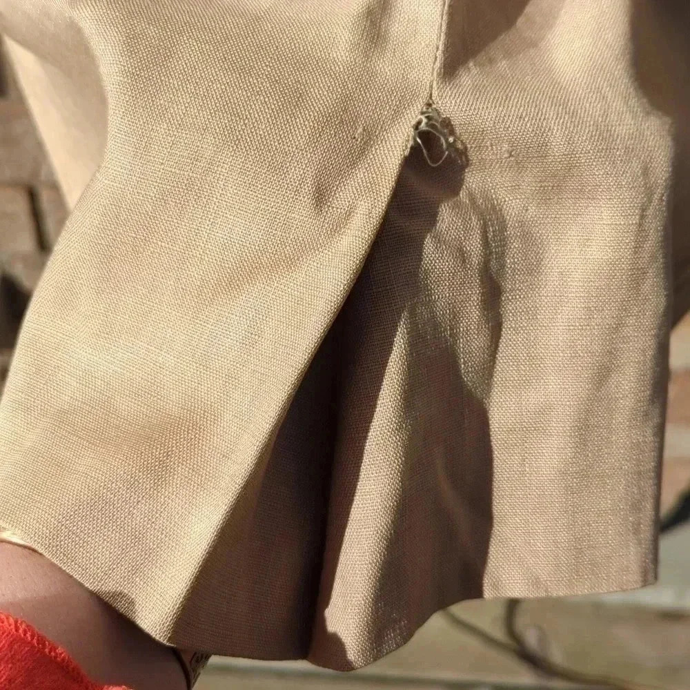 1950's Linen Dress - Picture 5 of 12